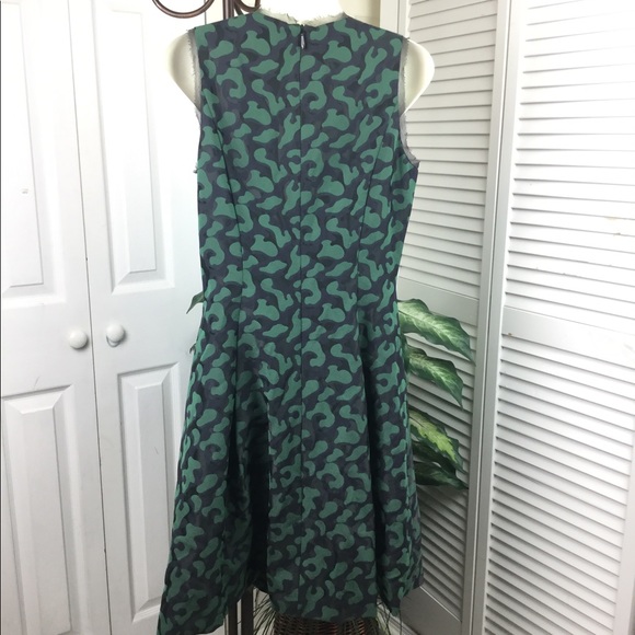 PINK TARTAN ALVINA JIGSAW JACQUARDFIT FLARE DRESS - Picture 6 of 10